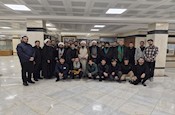 بازدید طلاب جوان از موزه حج و زیارت در قم